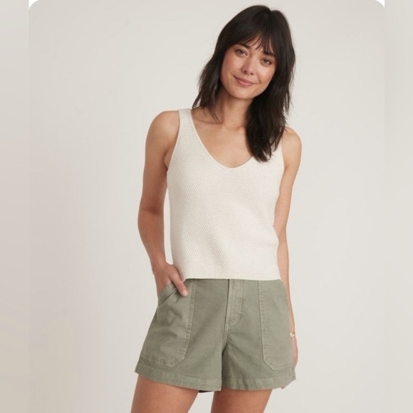 Marine Layer Tops - Marine Layer Finley Sweater Tank White Size Medium